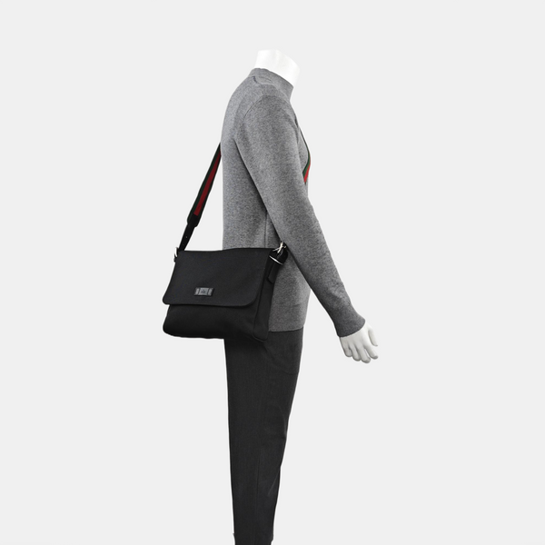 Canvas Shoulder Bag Black