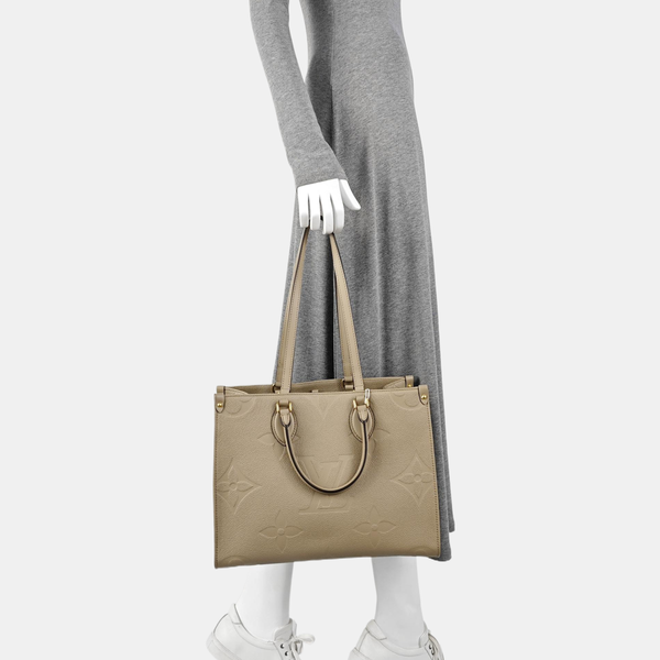 ONTHEGO MM Monogram Calfskin Gray