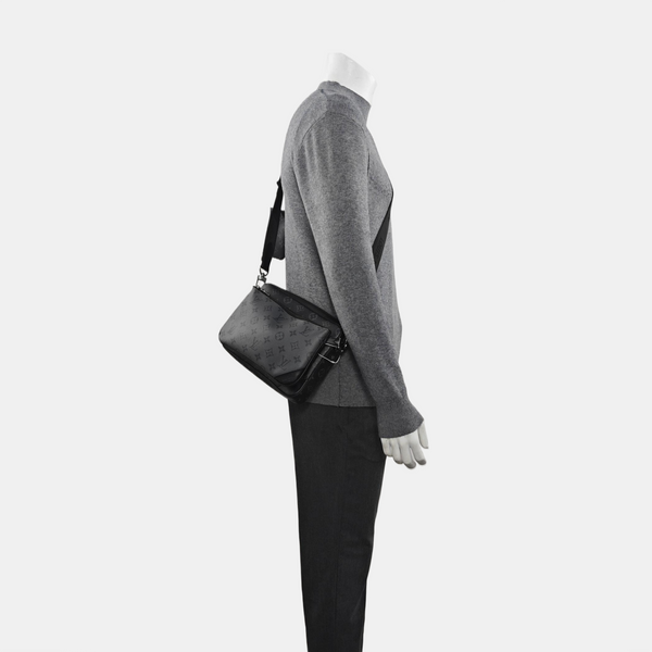 TRIO Monogram Coated Canvas Gray