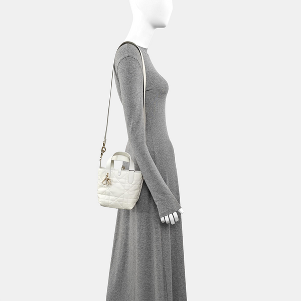 Toujours Nano Cannage Calfskin White