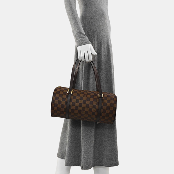 PAPILLON 30 Damier Ebene Coated Canvas Brown