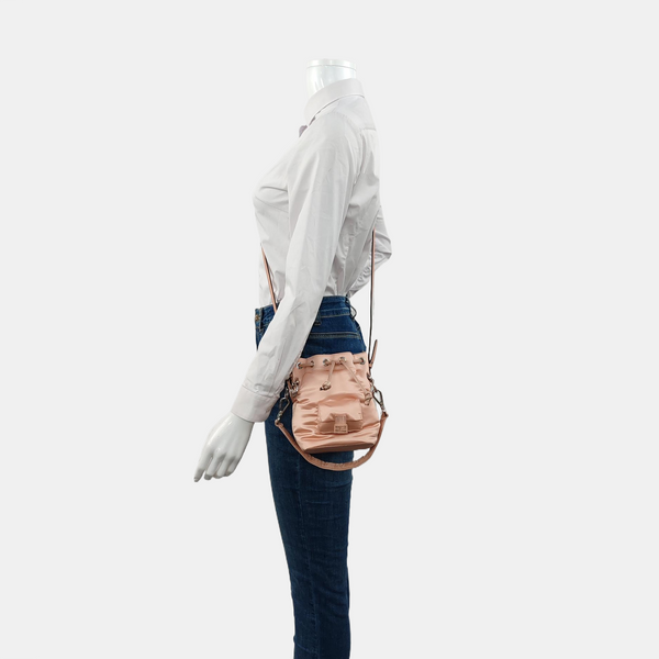 Authenticated pre-owned Mon Tresor Mini Fabric Pink - Bucket Bag at Looply