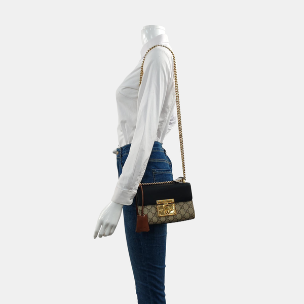 Authenticated pre-owned Padlock Small Monogram Coated Canvas Multicolor - Shoulder Bag at Looply