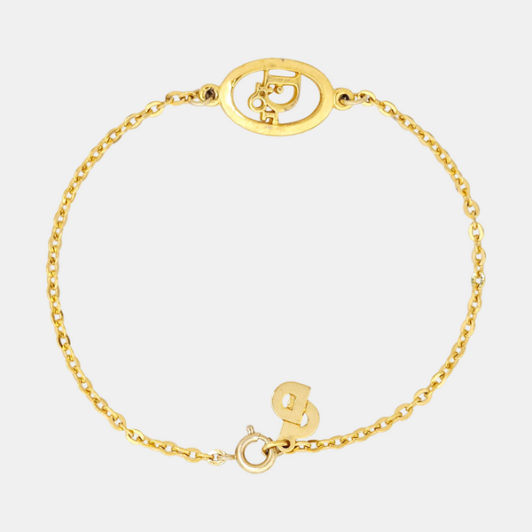 Dior Oblique Metal Gold Bracelet