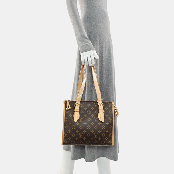 POPINCOURT Monogram Coated Canvas Brown