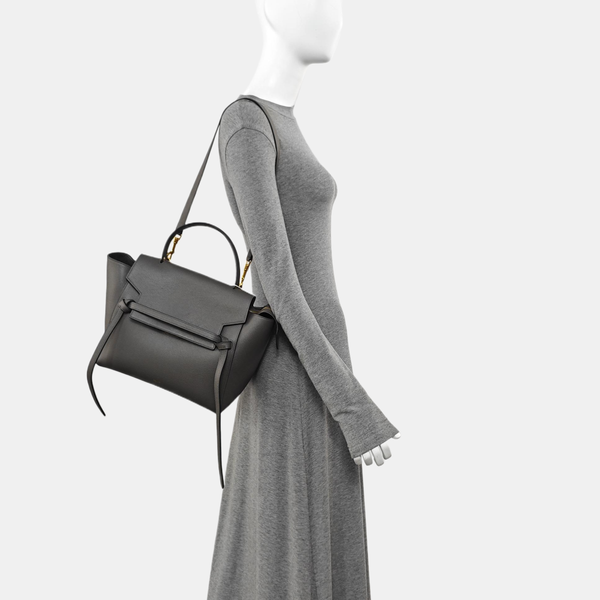 BELT Mini Calfskin Gray