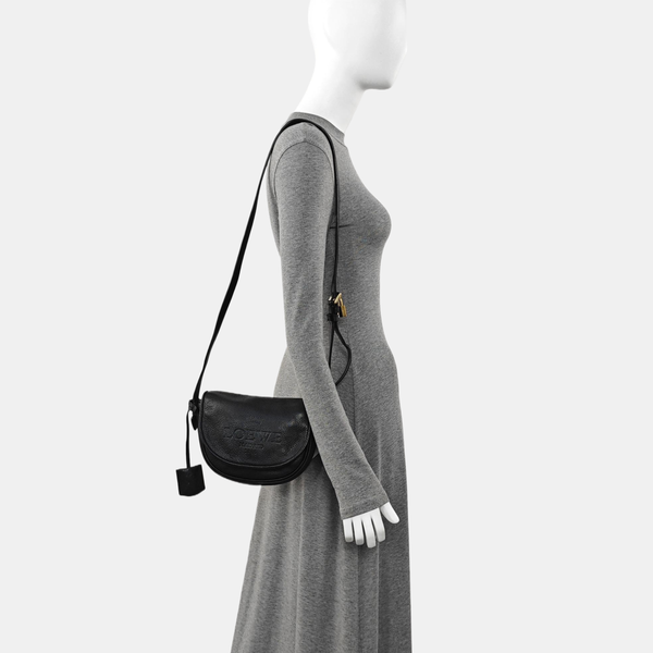 Calfskin Shoulder Bag Black
