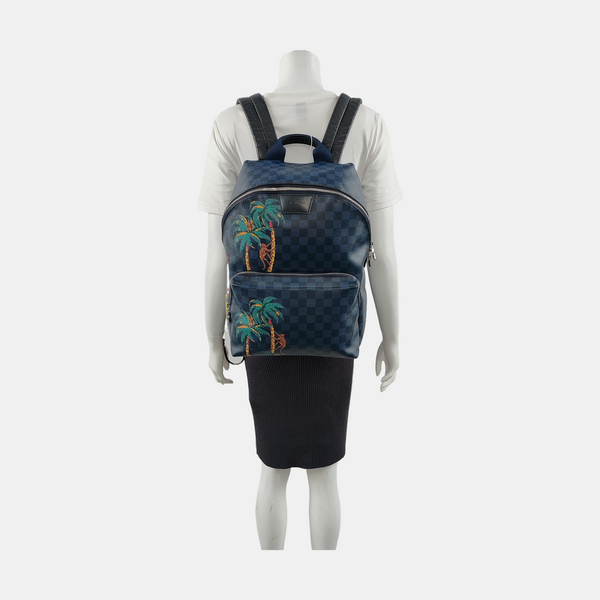 APOLLO Damier Coated Canvas Blue