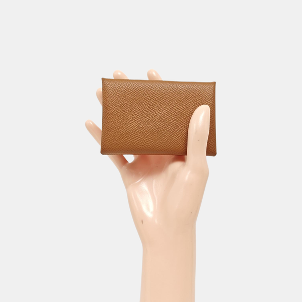 Calvi Epsom Brown Card Holder
