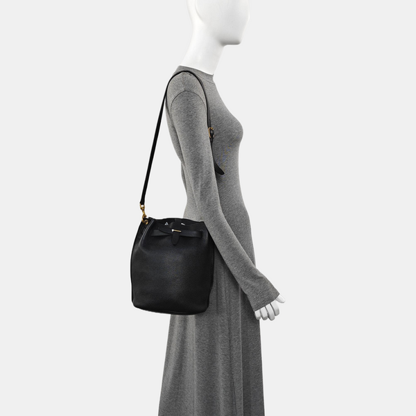 Calfskin Shoulder Bag Black