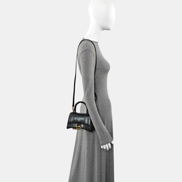Hourglass XS Calfskin Black