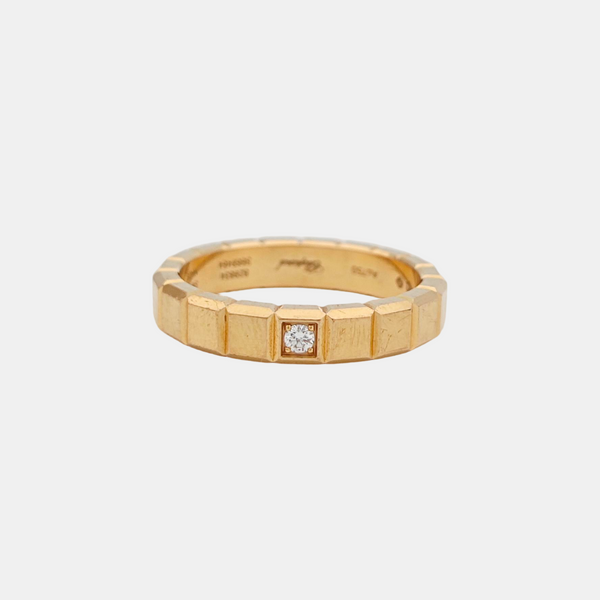 Ice Cube 18k Rose Gold Ring EU 56