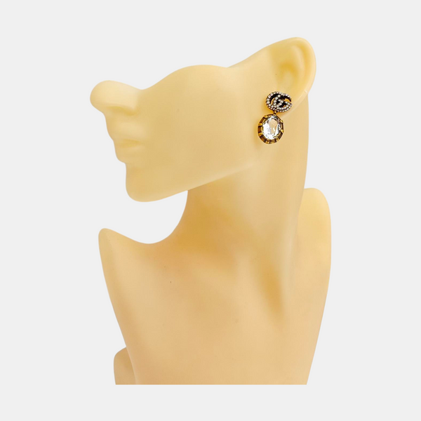 GG Running Metal Gold Earrings
