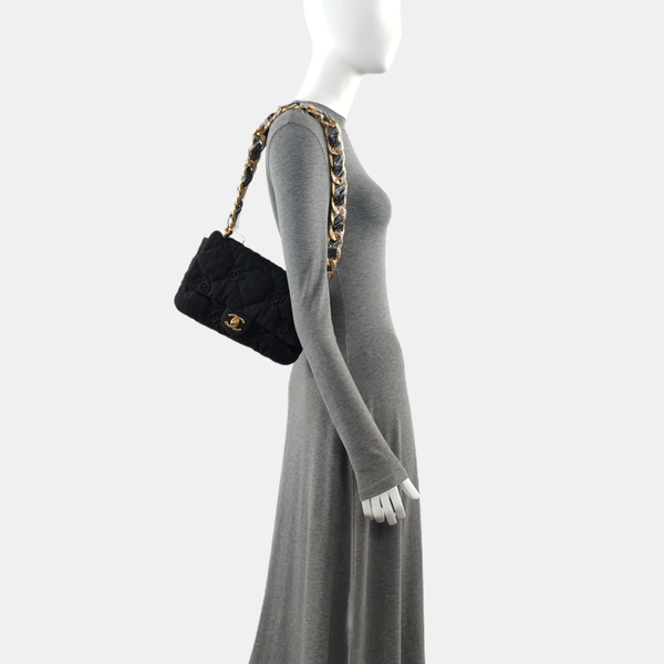 Quilted Fabric Black