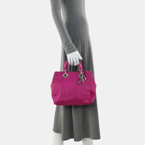 Authenticated pre-owned Diorissimo Calfskin Red - Tote Bag at Looply