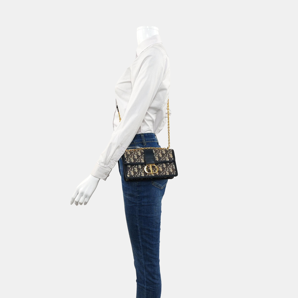 30 Montaigne East-West Oblique Canvas Blue