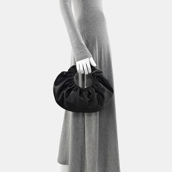 Fabric Top Handle Bag Small Black