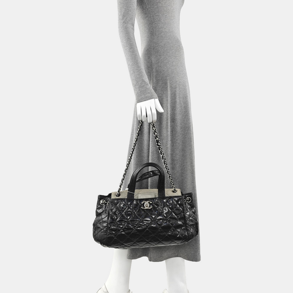 PORTOBELLO Quilted Calfskin Black