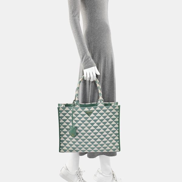Fabric Tote Bag Large Green