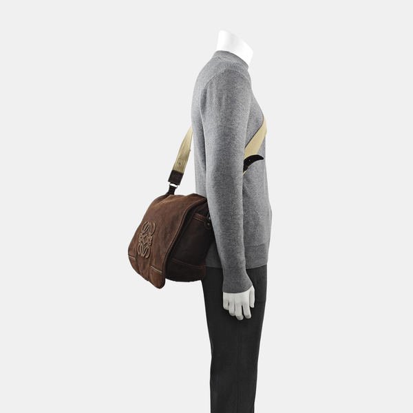 Calfskin Shoulder Bag Brown