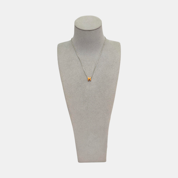 Pop H Metal Silver Necklace