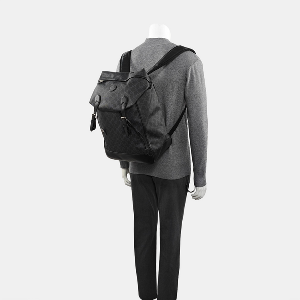 Retro Medium Monogram Coated Canvas Black