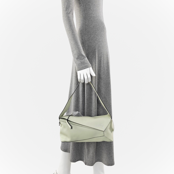 Puzzle Hobo Medium Calfskin Green