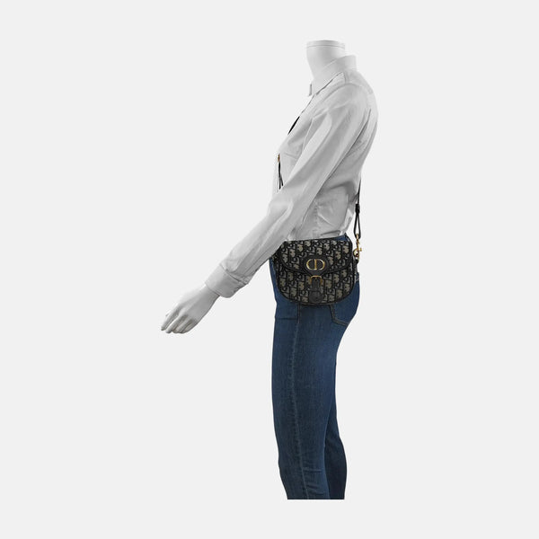 Bobby Small Oblique Canvas Blue
