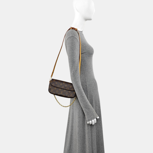 IVY Monogram Coated Canvas Brown