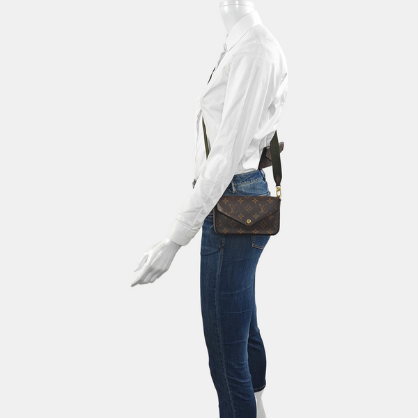 FÉLICIE Monogram Coated Canvas Brown