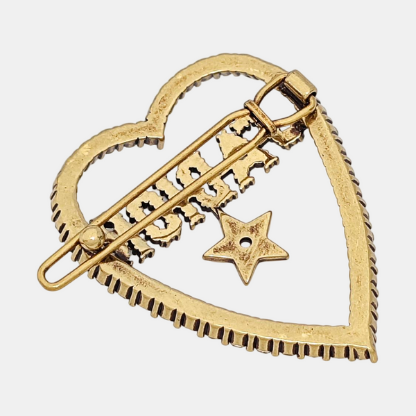 J'adior Metal Gold Brooch