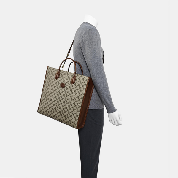 Retro Medium Monogram Coated Canvas Black