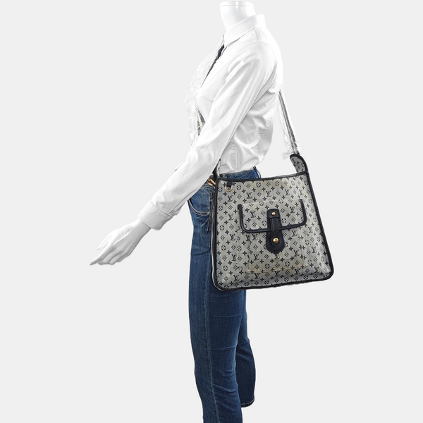 MARY KATE Monogram Canvas Gray