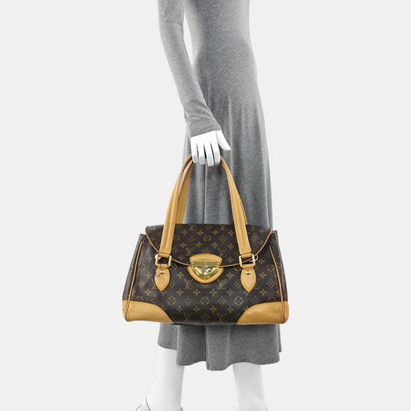 BEVERLY Monogram Coated Canvas Brown