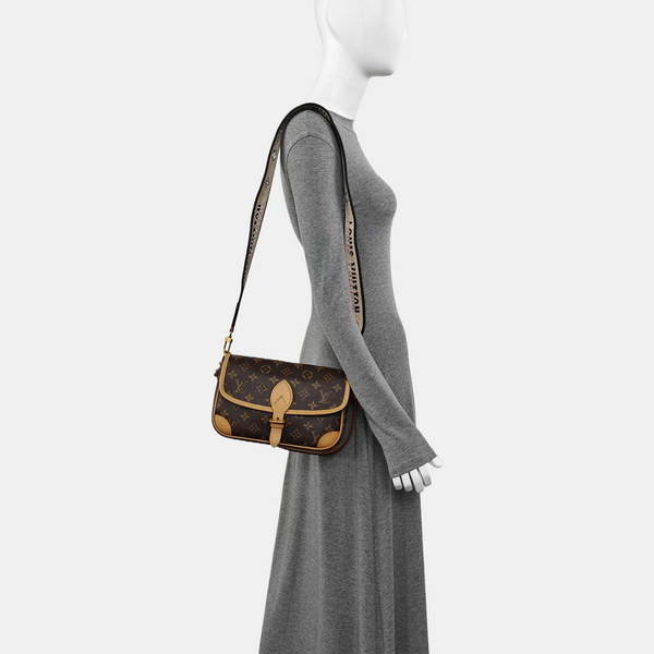 DIANE Monogram Coated Canvas Brown