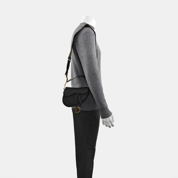 Saddle Mini Calfskin Black