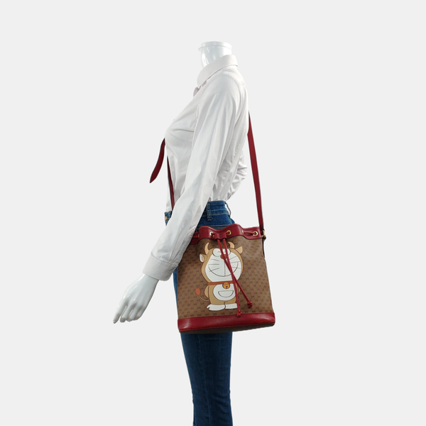 Doraemon X Gucci Small Monogram Coated Canvas Multicolor