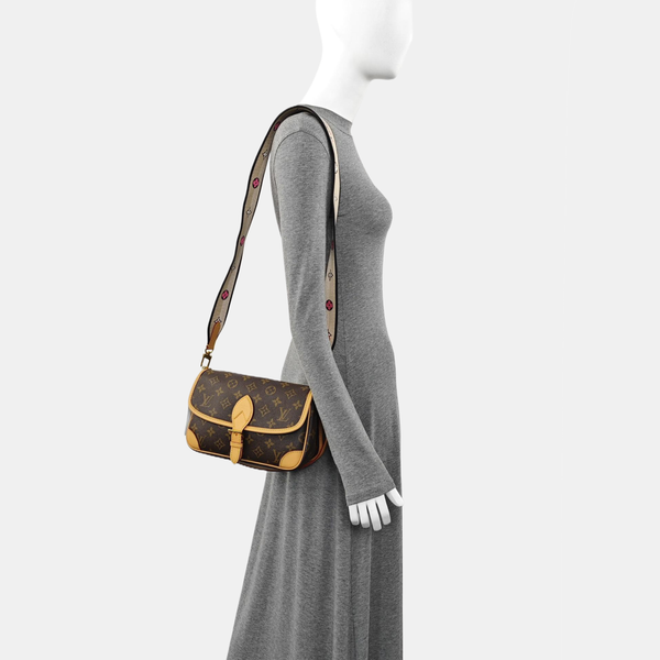 DIANE Monogram Coated Canvas Brown