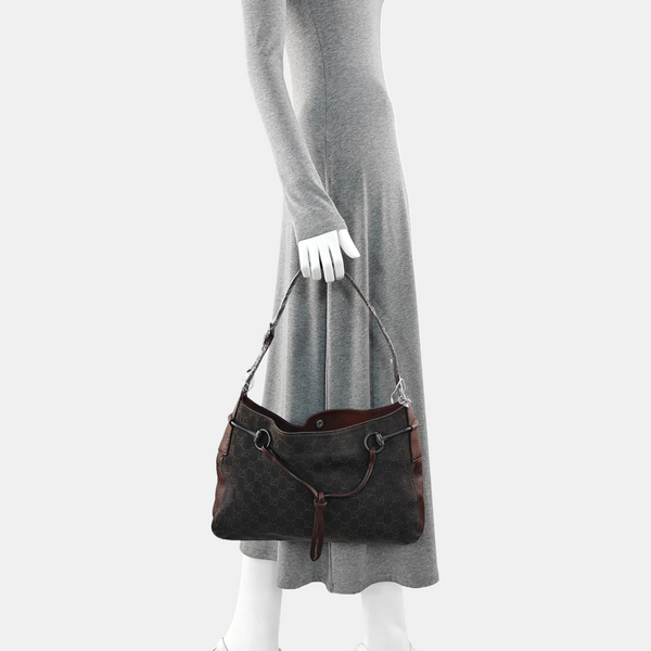 Monogram Canvas Tote Bag Black
