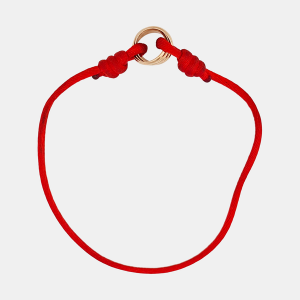 TRINITY Fabric Red Bracelet