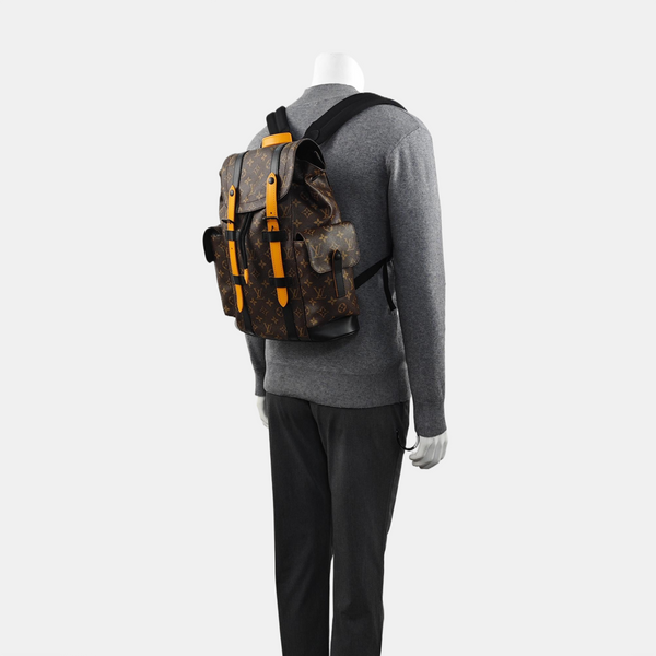 CHRISTOPHER PM Monogram Coated Canvas Brown