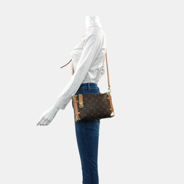 SIDE TRUNK MM Monogram Coated Canvas Brown
