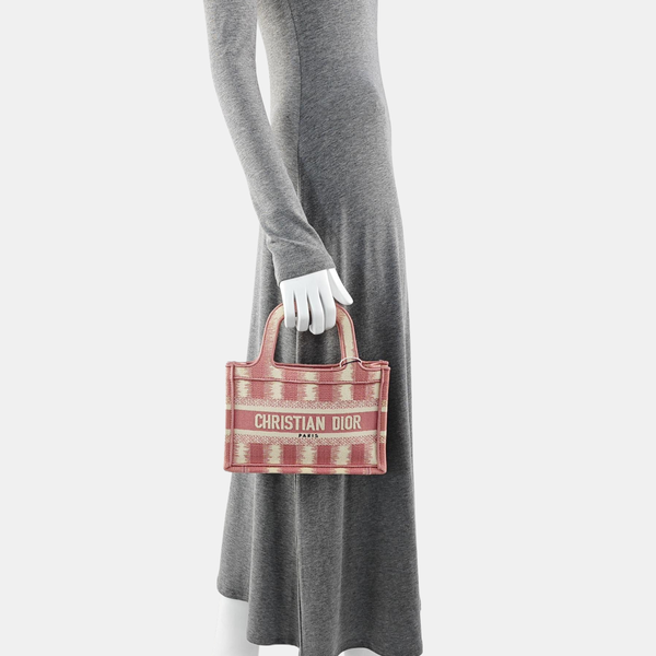 Bolso Tote Mini de Tela Rosa