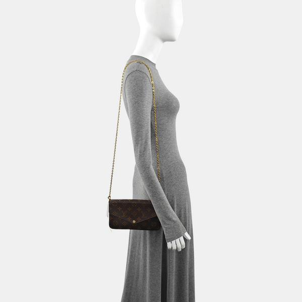 FÉLICIE Monogram Coated Canvas Brown