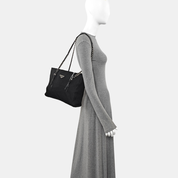Nylon Shoulder Bag Black