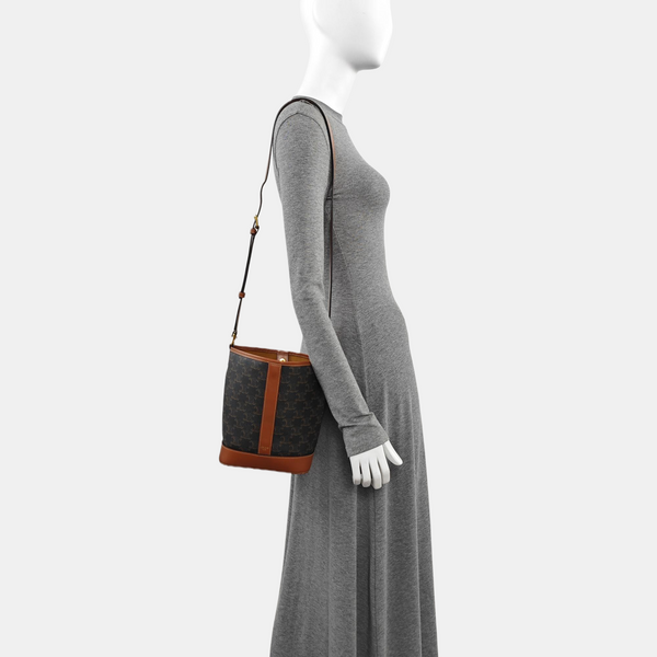TRIOMPHE CANVAS Small Coated Canvas Brown