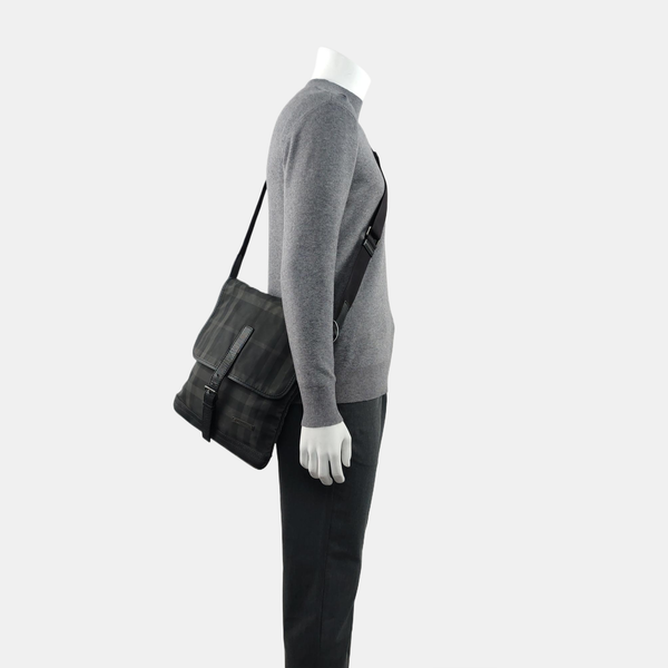 Fabric Crossbody Bag Black