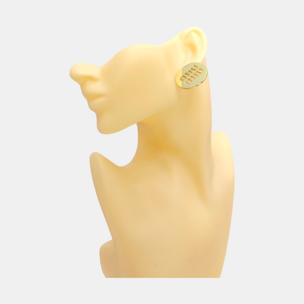 Metal Gold Stud Earrings