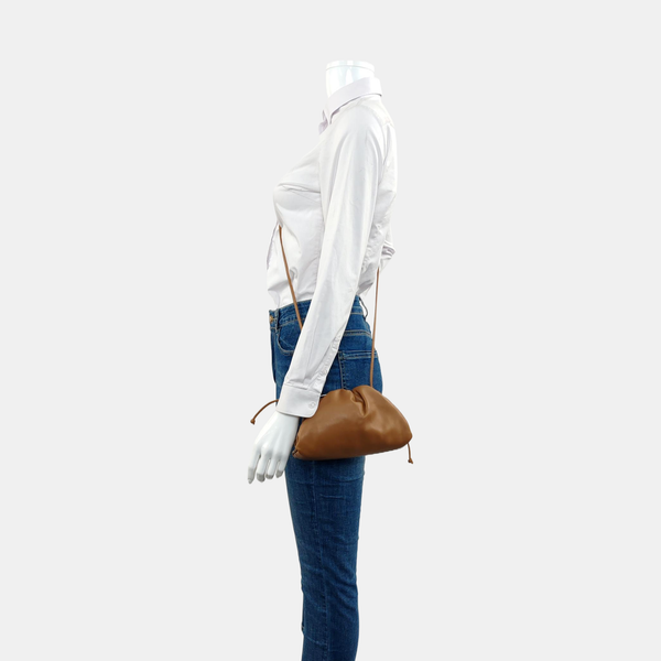 Authenticated pre-owned The Pouch Mini Calfskin Brown - Shoulder Bag at Looply