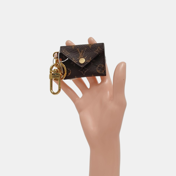 Monogram Coated Canvas Key Pouch Brown